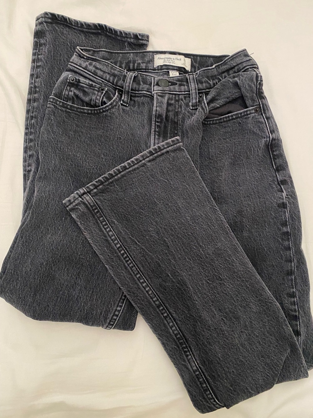 Abercrombie & Fitch Slight flare Leg Black Wash Jeans